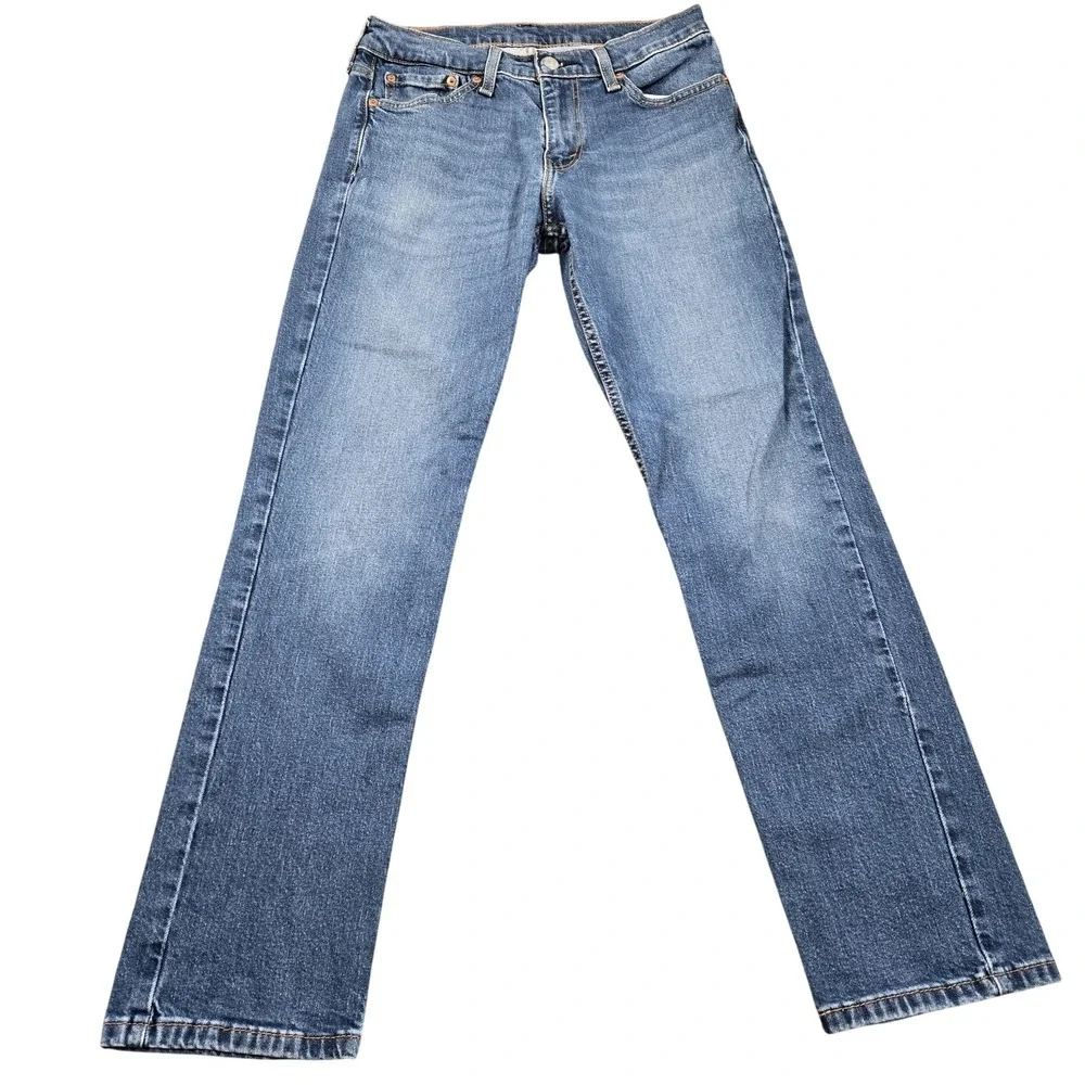 Levi's 511 Jeans Mens 28x29 (tag 30x30) Blue Slim Taper Stretch‎ Medium Wash